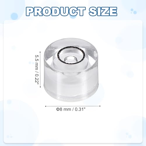 HARFINGTON 20pcs Circular Bubble Spirit Level 8x5.5mm Mini Round Bubble Spirit Level Little Measuring Layout Tools for TV Industrial Carpentry Picture Frame, White/Black - color: White/Black, size: 8x5.5mm