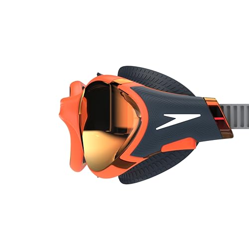 Speedo Unisex-Adult Swim Goggle Biofuse 2.0 - color: Amber Wave/Steel/Crimson Mirrored