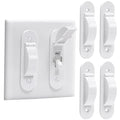 Wall Switch Guard, Child Proof Light Switch Cover Guard | Toggle Style | Light Switch Protection | Keep Toggle Switch in On or Off Position | 4 Pack, White - size: 4 Pack