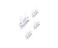 QCAA Sliding Window Security Lock, Child Proof Lock, Aluminum, White, 4 Pack, Made in Taiwan - color: White(3/8"), size: 4pack