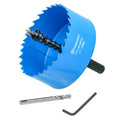 3 Inch Hole Saw with Arbor for Metal and Wood Cutting, Bi-Metal Hole Cutter, 3" Hole Saw Kit for Drywall, Wood, PVC Boards, Fiberglass and Vent Pipes - style: 3"（76mm）
