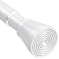 White Tension Curtain Rod 30 to 64 Inch,Adjustable Curtain Rod - color: White, size: 30-64"