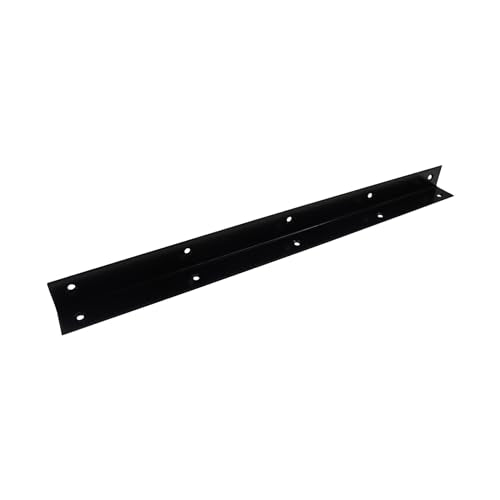 Long L Bracket,ULIFESTAR Black Corner Brace Brackets,Iron Corner Brackets,Thickness 2mm,Heavy Duty Shelf Bracket,Metal Right Angle Bracket for Wood,430*30mm/16.93*1.18'' 4 PCS - size: 430*30mm/16.93*1.18''