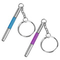 UNEAK - Eyeglass Screwdriver Repair Kit Blue & Purple Precision 3 in 1 Mini Screwdrivers Set Keychain Glasses, Sunglasses, Sunglass, Watch, Electronics, Eyeglasses, Flat Head, Phillips, Hex - color: Blue and Purple
