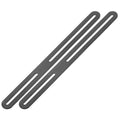 M METERXITY 2-Pack Flat Mending Plate Support 11.02x0.94in, Black - color: Black, size: 280 x 24mm