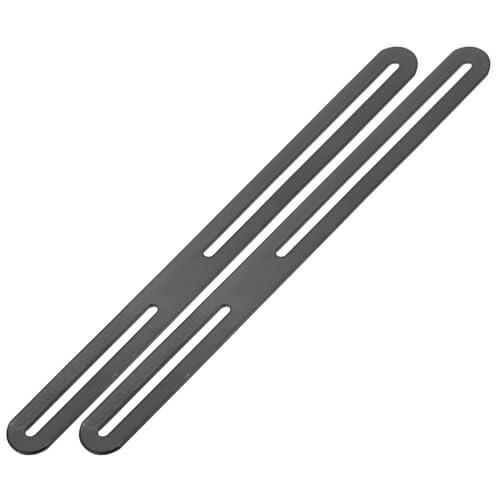M METERXITY 2-Pack Flat Mending Plate Support 11.02x0.94in, Black - color: Black, size: 280 x 24mm