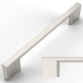 Amerdeco 15 Pack Brushed Satin Nickel Cabinet Pulls - 5 Inch(128MM) Hole Centers Kitchen Handles for Cabinets and Cupboards - ZH0060 - color: Brushed Satin Nickel, size: 5"/128mm Hole Center, style: 15 Pack
