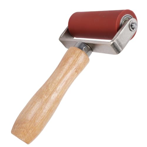 Silicone Seam Roller, 32mm Dia 80mm Width 260℃ Width Rubber Brayer Roller, Art Craft Roller PVC, TPO, Epdm Single Ply Roofing Tape, Printmaking, Ink, Wallpapers Stamping Gluing