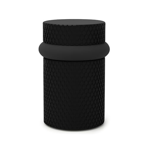 Mega Handles Knurled Floor Door Stopper Matte Black (1-Pack) - Floor Mount - color: Matte Black, size: 1 Pack