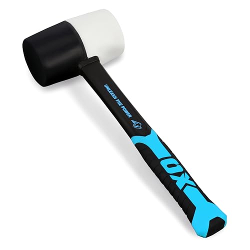 OX 24 oz Rubber Mallet Hammer, Non-Marking Head, Martillo de Goma - size: 24 Ounce