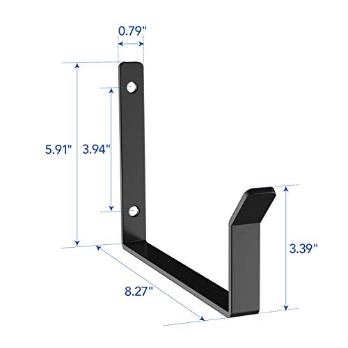FLEXIMOUNTS 2 Pack Add-On Storage Utility Hooks, Black - color: Black