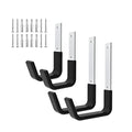 Heavy Duty Garage Utility Hooks, Wall Mount Ladder Hangers, 2S 2M - size: 2 Small & 2 Medium
