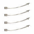 Mega Handles Transom Chain 12-Inch Satin Nickel (4-Pack) - Window Restraint - color: Satin Nickel, size: 4 Pack
