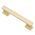 Alzassbg Brushed Gold Cabinet Pulls and Handles 10 Pack, AL3061MGP - color: Brushed Gold, size: 3-3/4" Hole Center