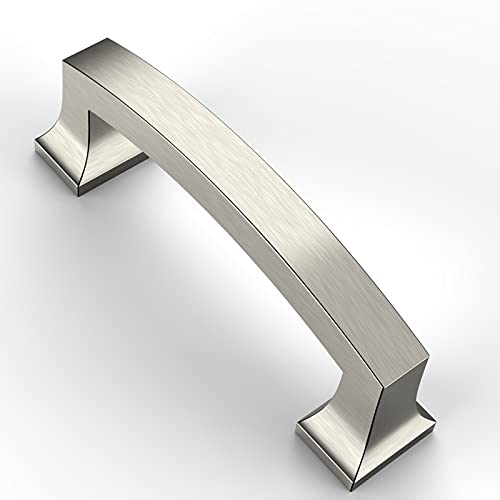 Asidrama 10 Pack 3 Inch(76mm) Hole Centers Kitchen Cabinet Handles, Brushed Satin Nickel Cabinet Pulls Kitchen Cabinet Hardware for Cupboard Drawer Pulls - color: Brushed Satin Nickel, size: 3" Hole Center, style: 10 Pack