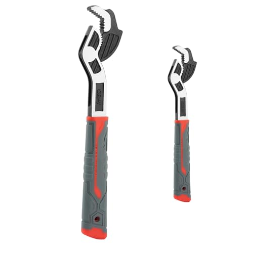2Pcs Set of Self-locking Adjustable Wrenches, 6in and 10in Multifunctional Wrenches with an Opening Range of 7-15mm and 15-35mm, Self-adjusting Size, Suitable for Car, Bicycle, and Plumbing Repairs