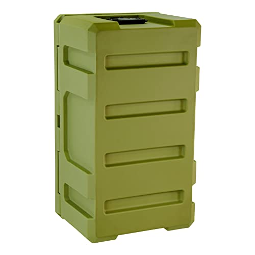 Eylar SRC-50 Crossover 26 Inch Cargo Case, Equipment Hard Case, Roto Molded, Stackable with Pad-Lock Hasp, TSA Standard, IPX4 Rated, Waterproof Crushproof, Truck & Roof Rack Storage (Green) - style: Green