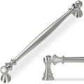 10 Pack 7-1/2 Inch(192mm) Kitchen Cabinet Handles Brushed Satin Nickel Cabinet Pulls Zinc Alloy Drawer Pulls Solid Kitchen Hardware - color: Brushed Satin Nickel, size: 7-1/2'' Hole Center(192mm)