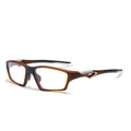 PG60 Lensless Pickleball Eyewear TR90 Sport Protective Glasses for Men - color: Brown