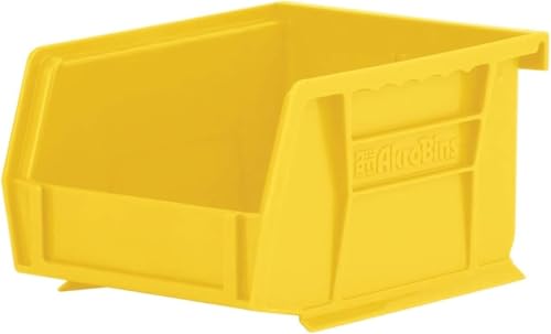 Akro-Mils 30210 AkroBins Plastic Storage Bins, 5"x4"x3", Yellow, 24-Pack - color: Yellow
