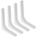 SAYAYO Wall Shelf Bracket White, 8 X 6 Inch Heavy Duty L Bracket for Wood - color: White, size: 8 x 6 Inch (4 PCS)