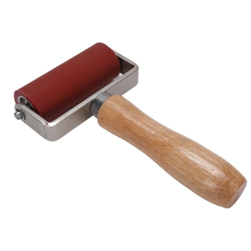 Silicone Seam Roller, 32mm Dia 80mm Width 260℃ Width Rubber Brayer Roller, Art Craft Roller PVC, TPO, Epdm Single Ply Roofing Tape, Printmaking, Ink, Wallpapers Stamping Gluing