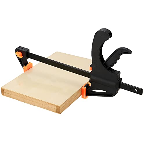 PINGEUI 4 Packs 8 Inches Quick Grip Clamps, Adjustable Wood Clamps, Light Duty Bar Clamps for Woodworking, Furniture Assembling, Manufacturing, 150 lbs Max Clamping Force