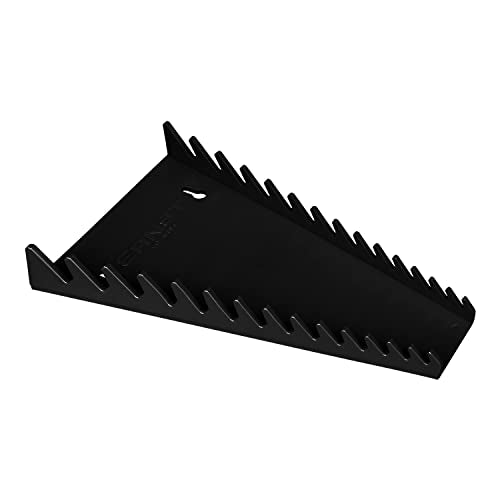 Ernst Manufacturing Wrench Rack for Toolbox, Holds 14 Wrenches, Black
