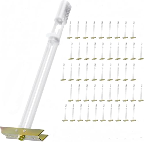 Drywall Anchor with Included Bolts for 1/4”-20, Heavy Duty Hollow Wall Anchors for TV Mounting Kit, Stainless Steel Hollow Wall Anchors Holds up to 270lbs Each in 1/2” Drywall (Pack of 50(w/o Bolts) - size: 1/4”-20: Pack of 50(w/o Bolts)