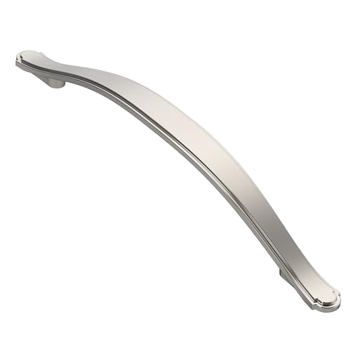 Alzassbg Brushed Satin Nickel Cabinet Pulls and Handles 10 Pack, AL3028SN - color: Brushed Satin Nickel, size: 6-1/4" Hole Center