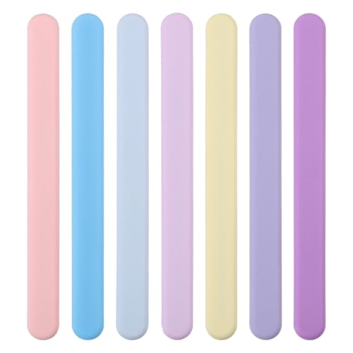 14 Pcs 7 Colors Silicones Stirrings Sticks Reusable Silicone Mixing Stick Stirrings Tools for Mixing Resin Paint Liquid