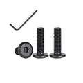 20pcs 1/4-20 * 2" Flat Head Hex Socket Cap Screws,Bolts with Hex Spanner - size: 1/4-20*2", style: Inch