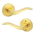 Kwikset 720SEL-4 Sedona Lever Passage Door Lock with 6AL Latch and RCS Strike Satin Brass Finish - color: Satin Brass, size: Passage