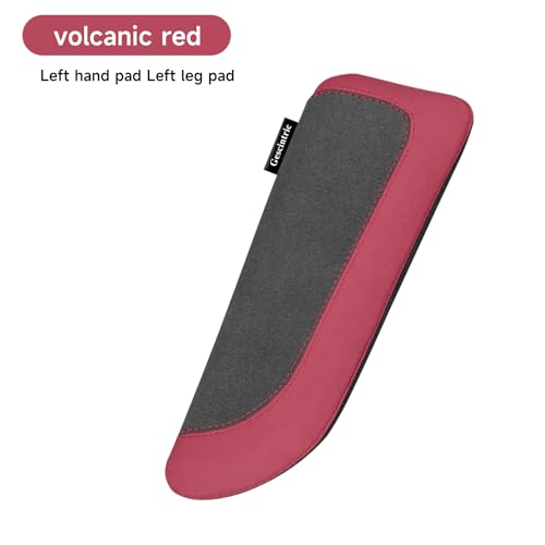 Alcantane Elbow Rest: Memory Foam Support for Car Legs and Knee, Anti-Fatigue - color: Red left hand pad