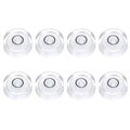 HARFINGTON 8pcs Circular Bubble Spirit Level 15x6mm Mini Round Bubble Spirit Level Little Measuring Layout Tools for TV Industrial Carpentry Picture Frame, White/Black - color: White/Black, size: 15x6mm
