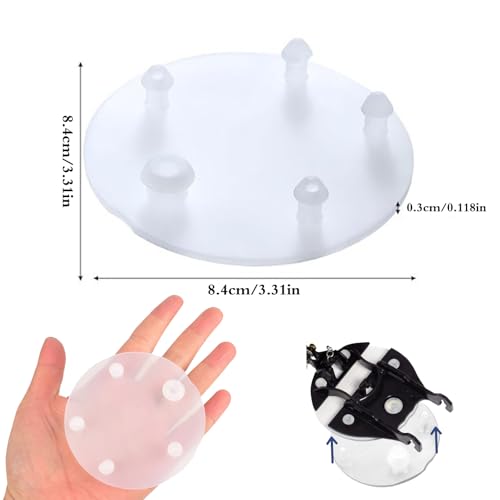 Replacement for Vormax Toilet Tank Silicone Flapper Seal Gasket 3'' - Fit for American Standard 7381424-100.0070A (4 Pack)