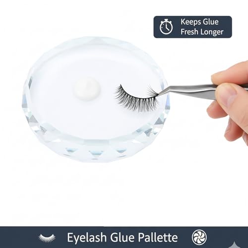 2PCS Nail Art Painting Color Toning Glass Board, Mixed Color Palette Makeup Display Board,Nail Polish False Eyelash Glue Hold Makeup Pallet Nail Art Display Cosmetic Mixing Tools