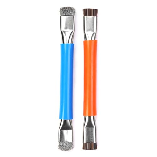 2Pcs Double Head Brushes for Electronics Repair Statics Protections and Efficient Wire Brush Solder Removal Too