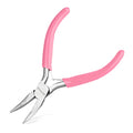 5-Inch Bent Chain Nose Pliers for Jewelry Making - Mini Bent Nose Pliers with Smooth Jaws, Ideal for Creating Bracelets, Earrings and Necklaces - style: Bent Nose Plier