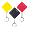 3Pcs Compact Mini Keychain Tape Measure Portable Square Bubble Level Steel Ruler Combo Precision Measuring Tool Keychain for Home Use(1 Meter)