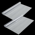 Tinideya 2 Rolls 27 in x 6 ft x 0.017 in Clear Plastic Floor Protector PVC Runner with Grippers Non Slip Stain Resistant Floor Mat Ribbed Covering for Carpet Rug High Traffic Hallway Entrance - size: 27in x 6ft x 0.017in