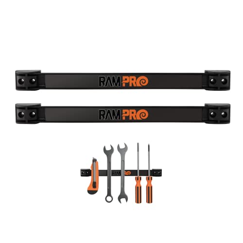 Vanitek 12-Inch Magnetic Metal Tool Holder Organizer Racks, Heavy-Duty Bar for Garage/Workshop (2 Pieces) - style: 2 Pack