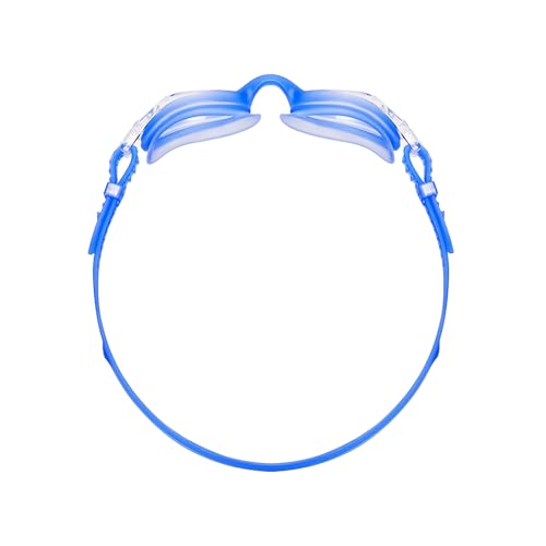 TYR Kids' Swimple Goggles - Colorful Swim Goggles for Beginners - color: Clear/Blue/Blue