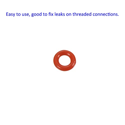 M METERXITY 30 Pack Silicone O-Rings - Garden Water Hose Rubber Sealing Gasket Ring, Soft & Elastic, Apply to Outdoor (2mmx4mmx1mm, Red) - size: 2mmx4mmx1mm