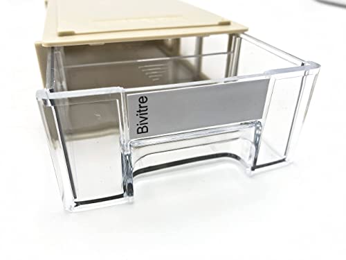 Stackable Storage Drawers Set of 20 with Dividers and Paper Labels - color: Grey
