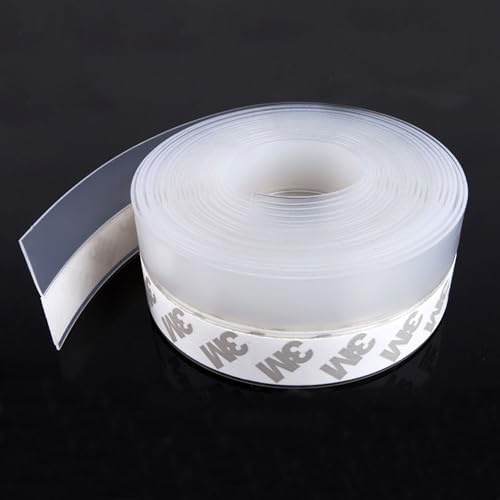 TAROSE Weather Stripping Door Seal, 49 Feet Long Transparent (Width 25mm) - color: Lucent, size: 25 mm, 49ft