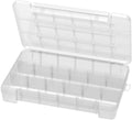 Akro-Mils 05905 Plastic Portable Parts Storage Case for Hardware and Crafts with Hinged Lid and 5 Adjustable Dividers, (14-3/8-Inch x 9-1/2" x 2-1/2"), Large, Clear (Pack of 6) - size: Large (Pack of 6), style: 1-Pack