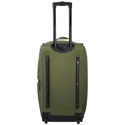 US Army ROMEO 28-inch Large Tactical Duffel Bag with Wheels | Heavy Duty Material, Molle Webbing, Water Resistant Military Rolling Bag for Travel, Deployment, and Camping - Tactical Green - color: Tactical Green, size: 28-inch