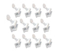 QCAA Sliding Window Security Lock, Aluminum, White Coated, 12 Pack, Made in Taiwan - color: White(1/8"), size: 12pack