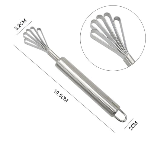 2 Pieces Stainless Steel Coconut Scraper Durable Coconut Meat Removal Multi-Purpose coconut shell Opener Melon Scraper Meat Removal for Safe Fruit Seed peel tool Meat Graters Peelers And Slicers